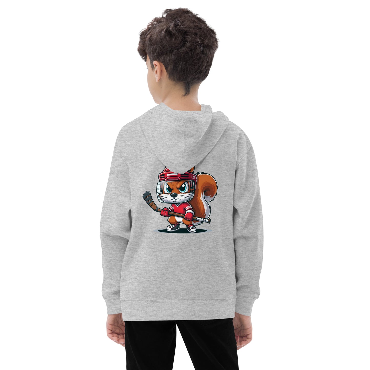 Angry Squirrel Kids fleece hoodie