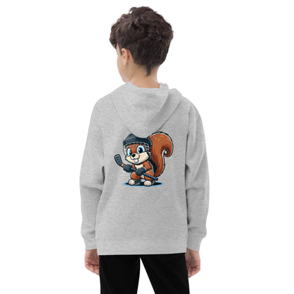 Happy Squirrel Kids fleece hoodie