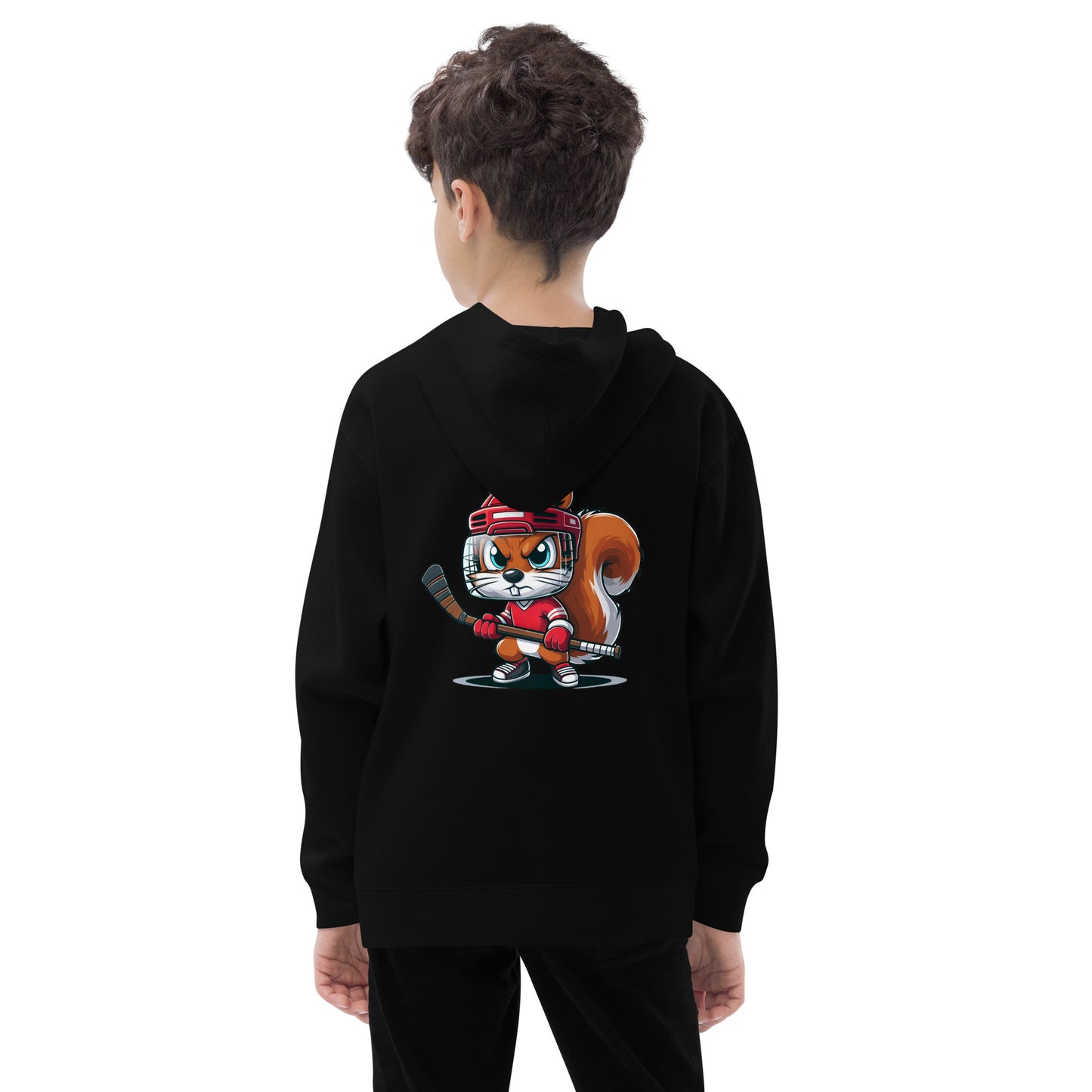 Angry Squirrel Kids fleece hoodie