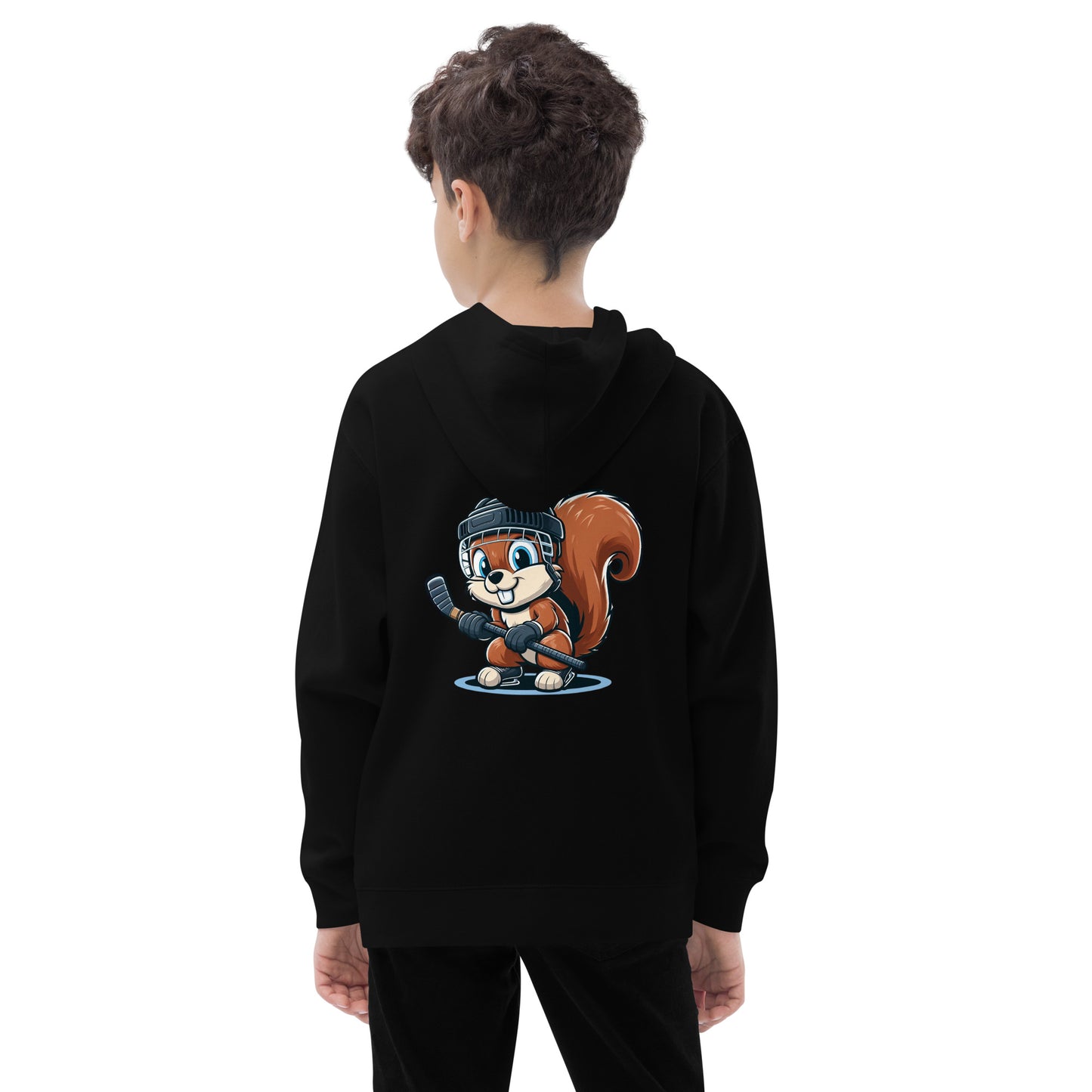 Happy Squirrel Kids fleece hoodie