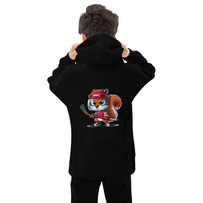 Angry Squirrel Kids fleece hoodie