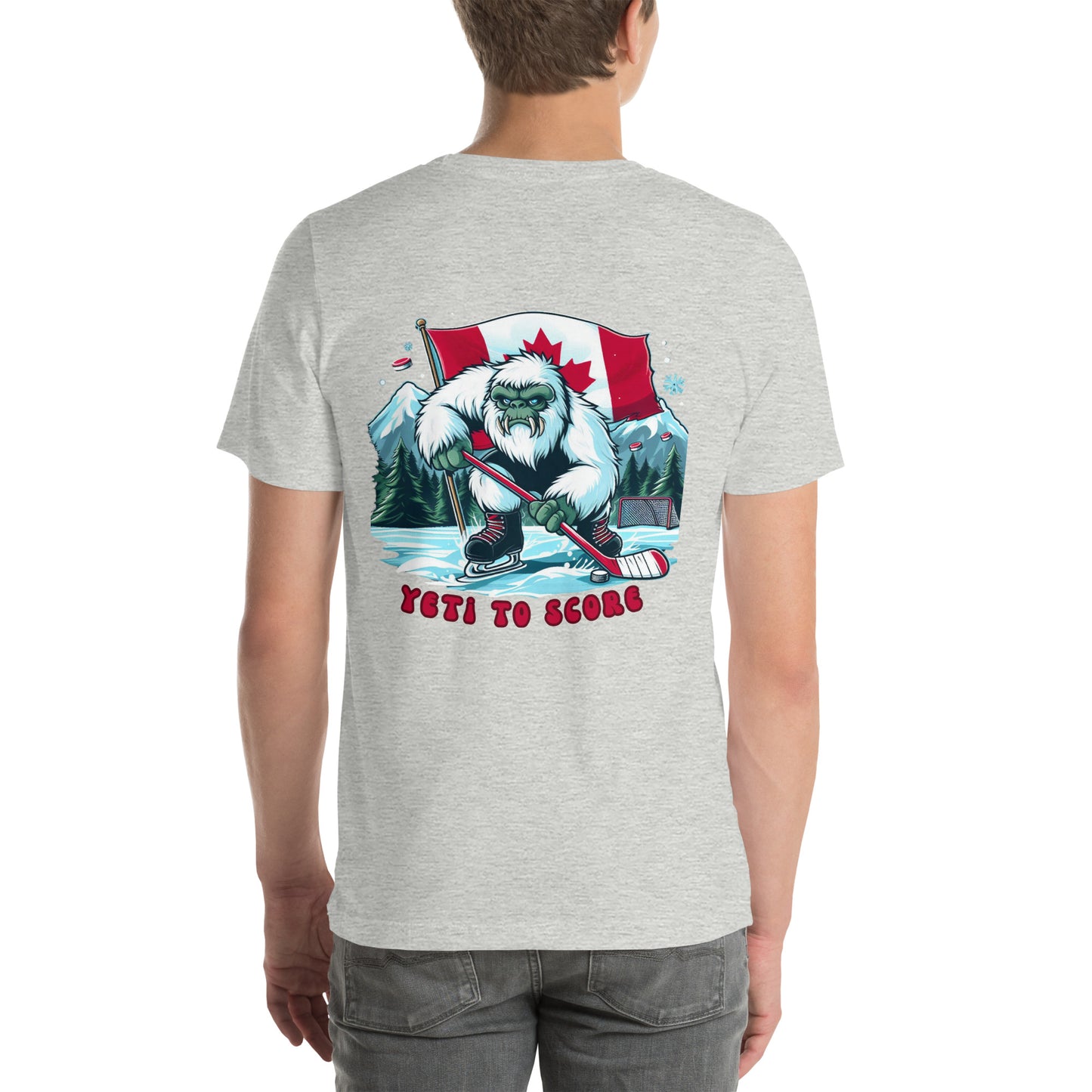 Yeti to Score unisex t-shirt