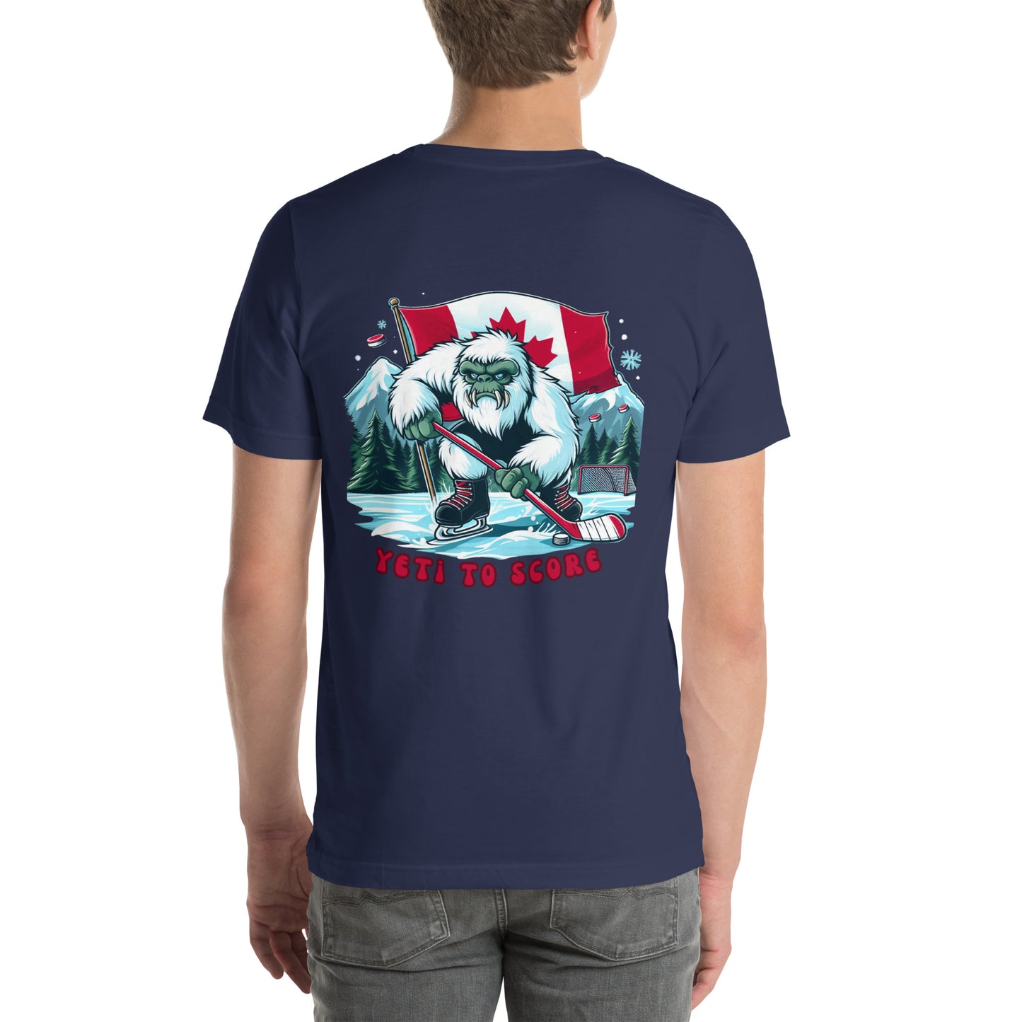 Yeti to Score unisex t-shirt